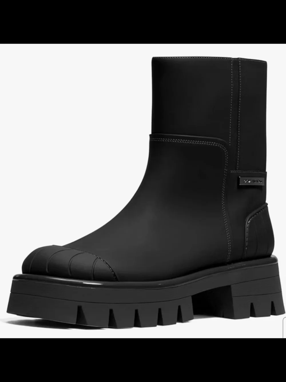 Michael Kors Women's SydrMichael Kors Black Chunky Sole Ankle Boot - Women's 8.